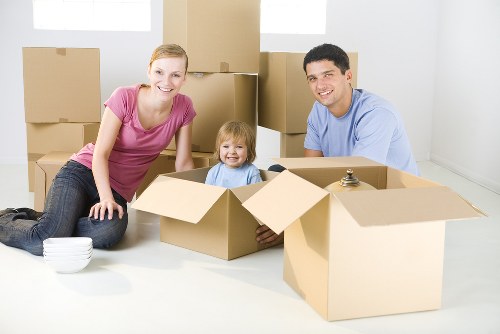 Moving van ready for a local home move in Kennington