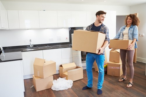 Local moving van helping with a flat move in Kennington