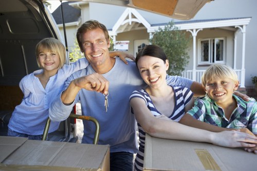 Kennington Removals staff loading separated recyclable materials and donation items